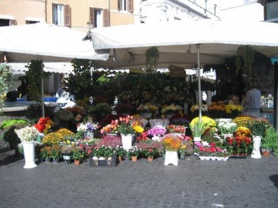Flowers Market in Rome