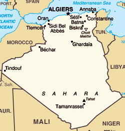 Map of Algeria