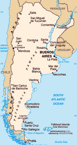 Map of Argentina