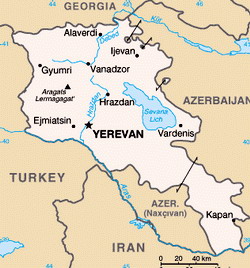 Map of Armenia