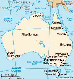 Map of Australia