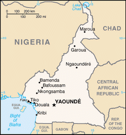 Map of Cameroon