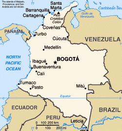 Map of Colombia