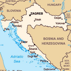 Map of Croatia