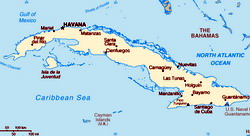Map of Cuba