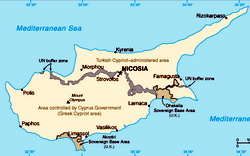 Map of Cyprus