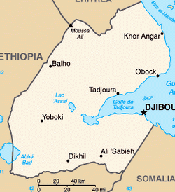 Map of Djibouti