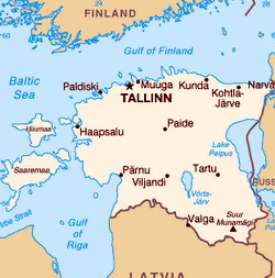 Map of Estonia