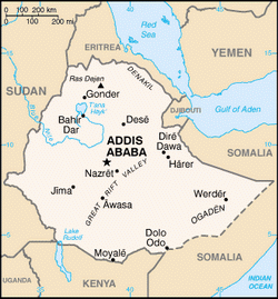 Map of Ethiopia