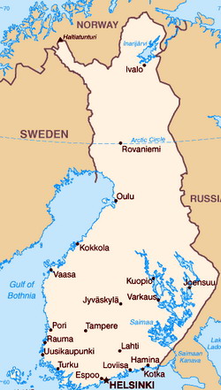 Map of Finland