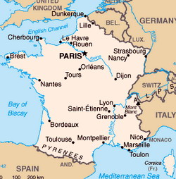 Map of France