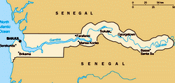 Map of Gambia