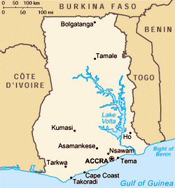 Map of Ghana