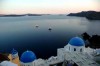 Santorini blue dome