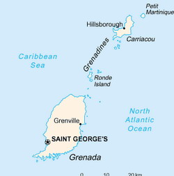Map of Grenada