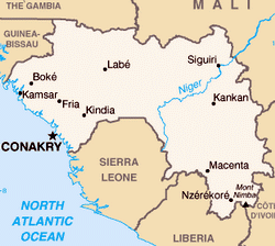 Map of Guinea