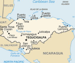 Map of Honduras