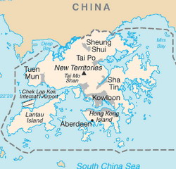Map of Hong Kong