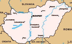 Map of Hungary