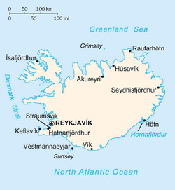 Map of Iceland