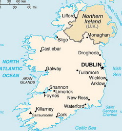 Map of Ireland