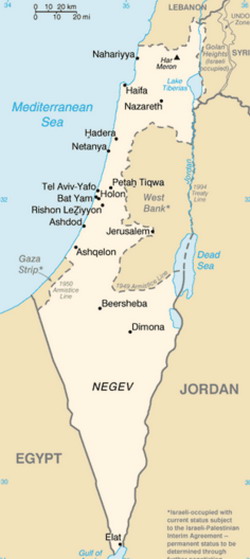 Map of Israel