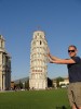 Holding up the Leaning Tower in Pisa with Mark Holding up the Leaning Tower in Pisa with Mark