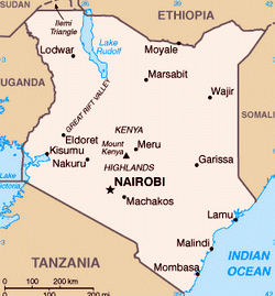 Map of Kenya