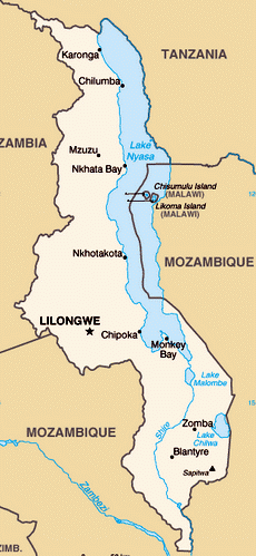 Map of Malawi