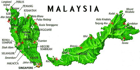 Map of Malaysia