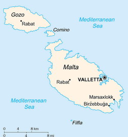 Map of Malta