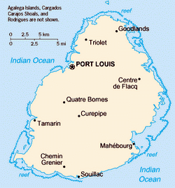Map of Mauritius