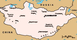 Map of Mongolia