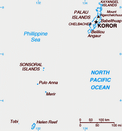 Map of Palau