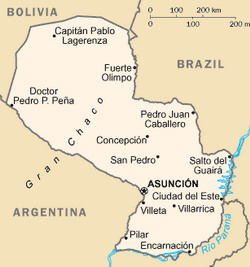 Map of Paraguay