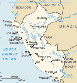 Map of Peru