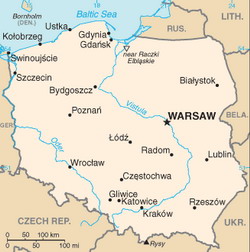 Map of Poland