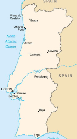 Map of Portugal
