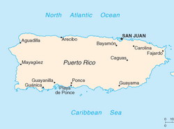 Map of Puerto Rico