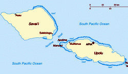 Map of Samoa