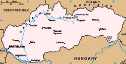 Map of Slovakia