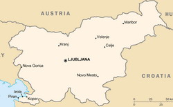 Map of Slovenia