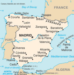 Map of Spain
