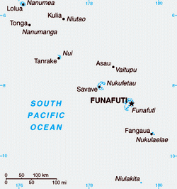Map of Tuvalu