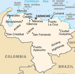 Map of Venezuela