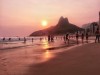 Sunset at Leblon beach, Rio de Janeiro, Rio de Janeiro, Brazil