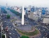 Obelisc on the wildest 9 of july avenue, Buenos Aires