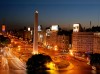Obelisc on the wildest 9 of july avenue, Buenos Aires