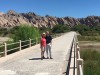 Walking on a bridge, Cafayate, Argentina, Quebrada de las Flechas