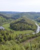 Driving into the heart of the Ardennes in Dinant, Belgium